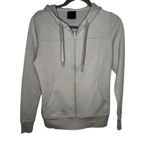 HYLETE Womens Gray‎ Full Zip Hoodie Sweatshirt Activewear Size Small